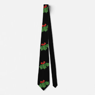 Cravate Holly Feuilles, Holly baies, fun vacances botaniqu