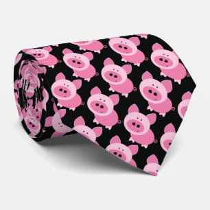Cravate Homme rose de Piggies