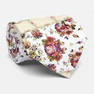 Cravate Hommes Designer Floral