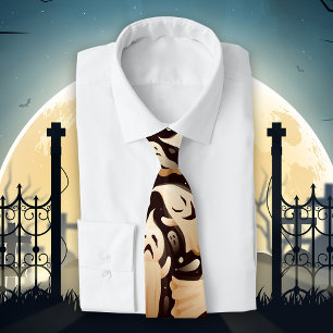Cravate Horreur Boo Ghost Motif Halloween