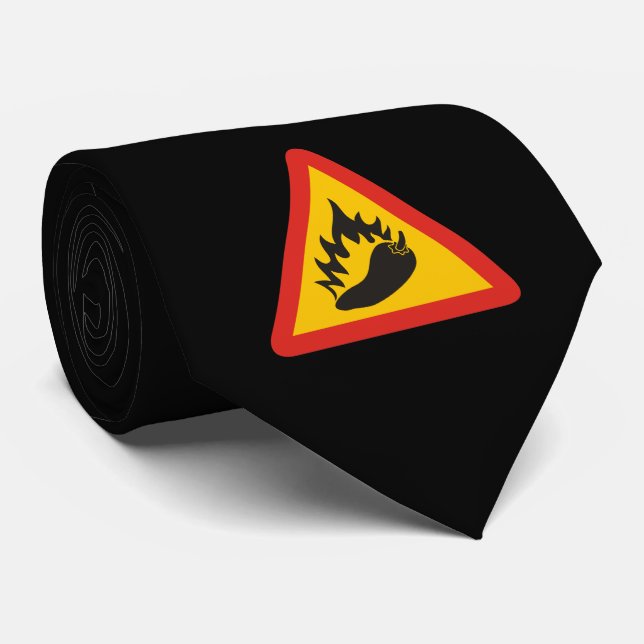 Cravate Hot pepper danger (Roulé)