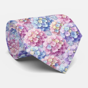 Cravate Hydrangeas & Diamonds   Collier de mariage et d'év
