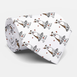 Cravate I Love Pit Bulls (lt brindle white 3)