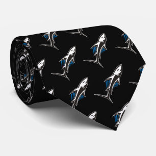 Cravate Icône tribale de requin 1 Motif