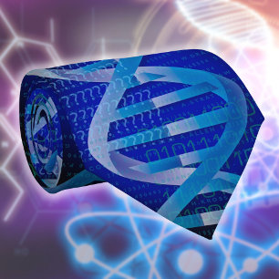 Cravate ID ADN Médicale Science Bleu