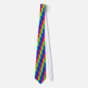 Cravate illusion arc-en-ciel
