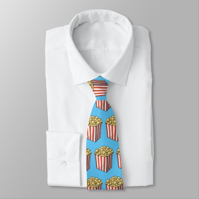 Cravate Illustration de dessin animé Popcorn (Attaché)