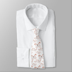 Cravate Illustration de papillon en verre