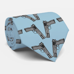 Cravate Illustration D'Un Pistol Moderne