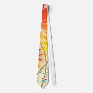 Cravate Illustration florale moderne