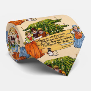 Cravate Illustration vintage victorienne de chanteurs de N