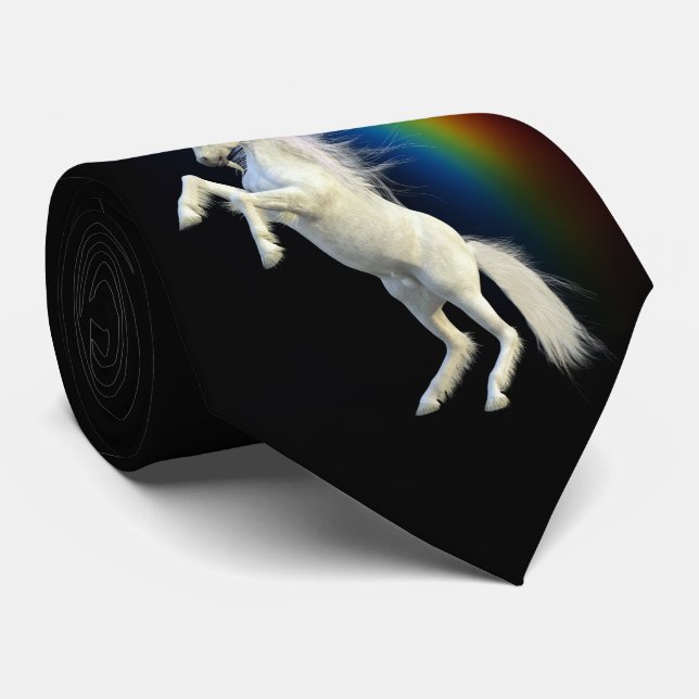 Cravate Imaginaire magique Rainbow Unicorn Lover (Roulé)