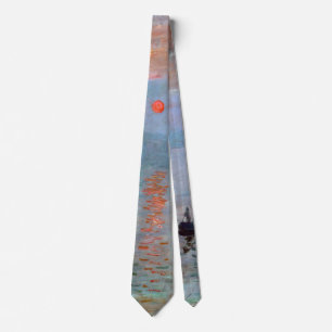 Cravate Impression, lever de soleil, Claude Monet