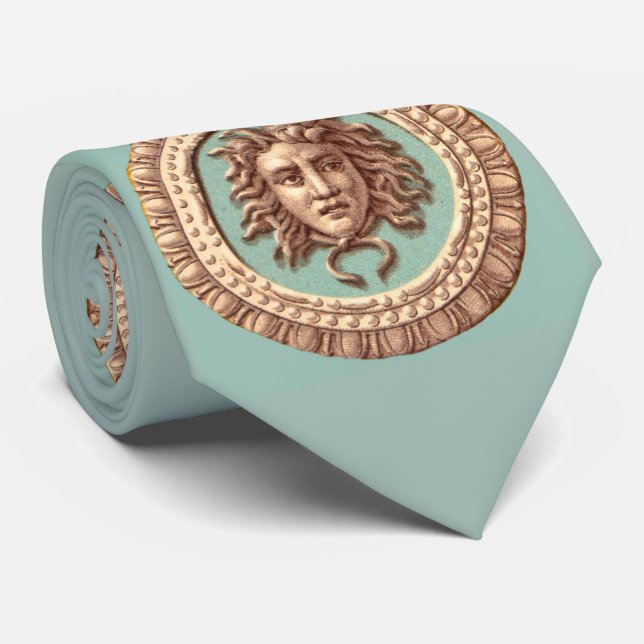 Cravate Impression Medusa (Roulé)