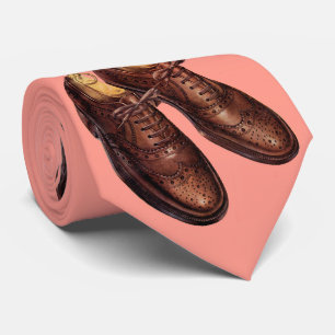 Cravate imprimé chaussures à aiguilles