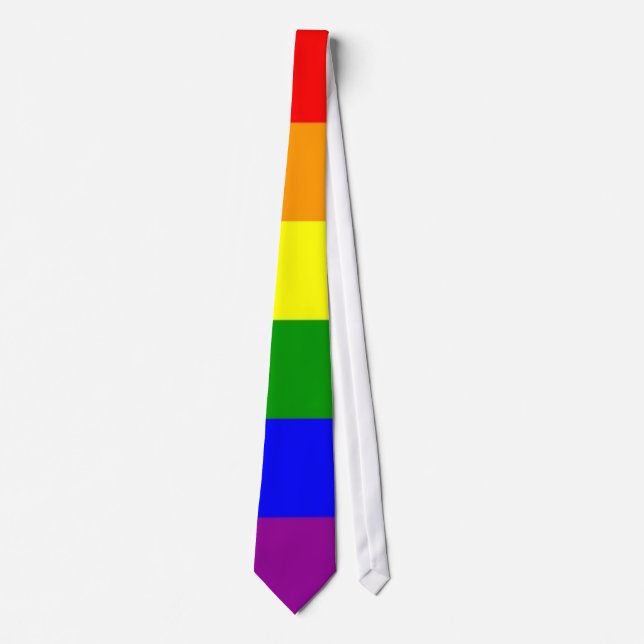 Cravate Indicateur gay pride (Devant)
