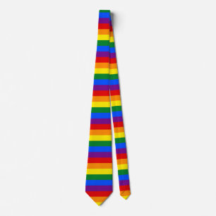 Cravate Indicateur Gay pride arc-en-ciel