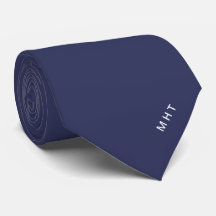 Initiales Modernes Monogramme Bleu Indigo Profond