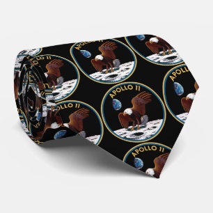 Cravate Insigne de mission spatiale Apollo 11 1969