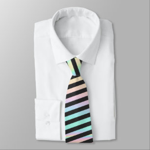 Cravate Iridescente & Black Stripe Groomsmen Fun Fact