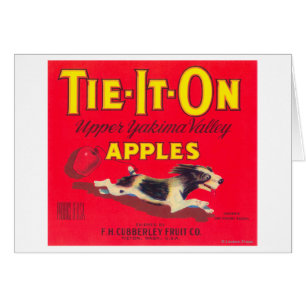 Cravate It On Apple Étiquette (rouge) - Tieton, WA
