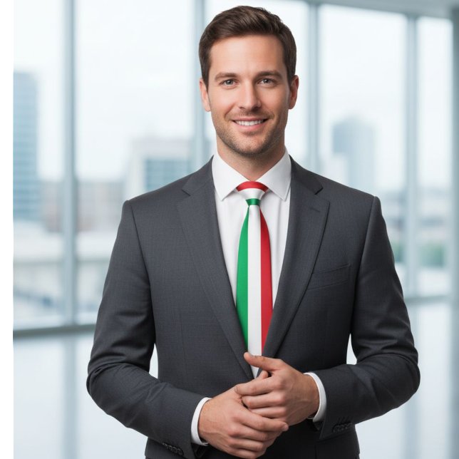 Cravate Italian flag tie, flag tie, Italian flag ties  (Créateur téléchargé)