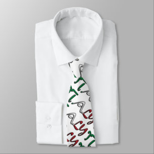 Cravate Italie Typographie Pays Drapeau Couleurs