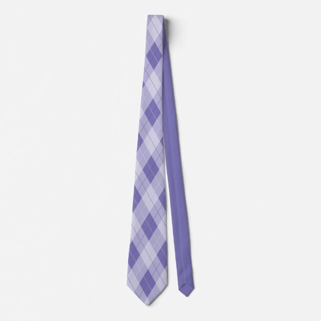 Cravate Jacquard Lilac clair Plaid Diamond Gentlemens (Devant)