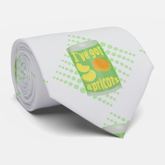 Cravate J'ai des abricots Tin de fruit (Roulé)