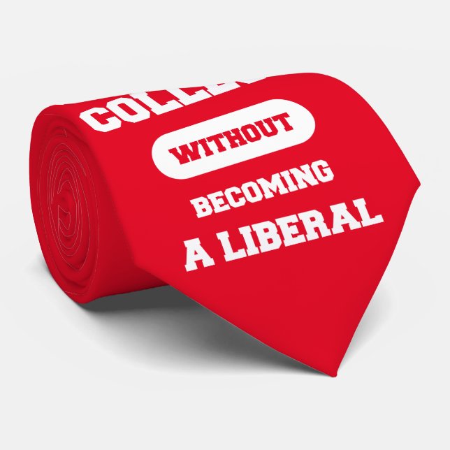 Cravate J'Ai Survécu À L'École Sans Devenir Libéral (Roulé)