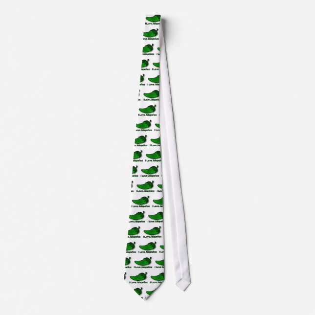 Cravate J'aime des Jalapenos (Devant)