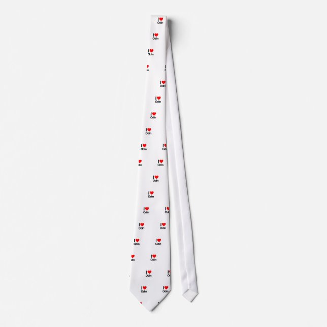 Cravate j'aime odin.ai (Devant)