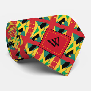 Cravate JAMAICA GRENADA Écriture chrétienne Monogramme