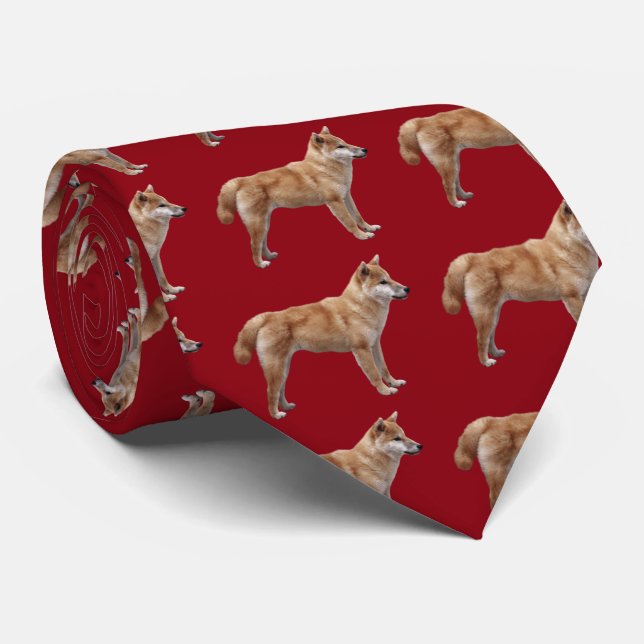 Cravate Japanese Shiba Inu (Roulé)