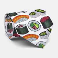 Cravate japonaise Sushi Tuna Avocado Roll Footy