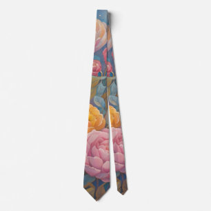 Cravate Jardin Floral Pastel