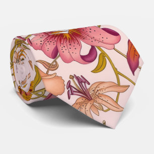 Cravate Jardin floral romantique