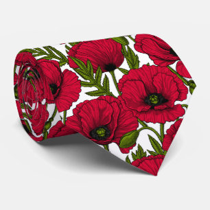 Cravate Jardin Red Poppy 2