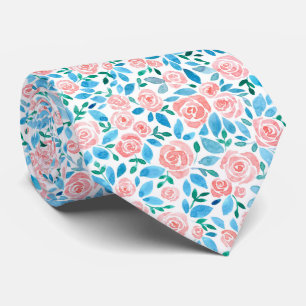 Cravate Jardin rose 2