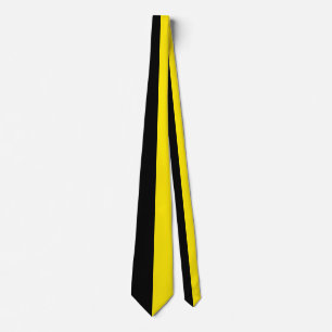 Cravate Jaune Clair & Noir Couleur Partagée