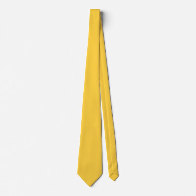Cravate Jaune mellow (couleur or), (Devant)