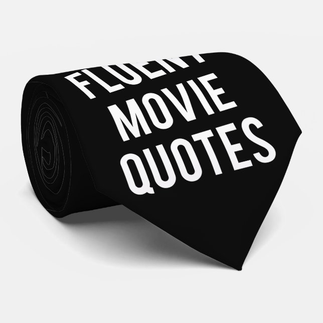 Cravate Je parle des citations fluidees de film (Roulé)