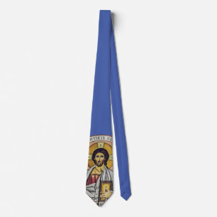 Cravate Jésus Christ Pantocrateur dôme de l'Eglise