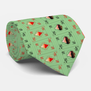 Cravate Jeu de Cartes - Sage