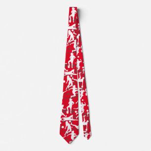 Cravate Jeu de football Motif.b Rouge BG