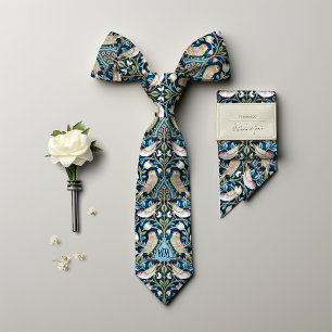 Cravate Jeu d'oiseaux Monogramme William Morris Hommes