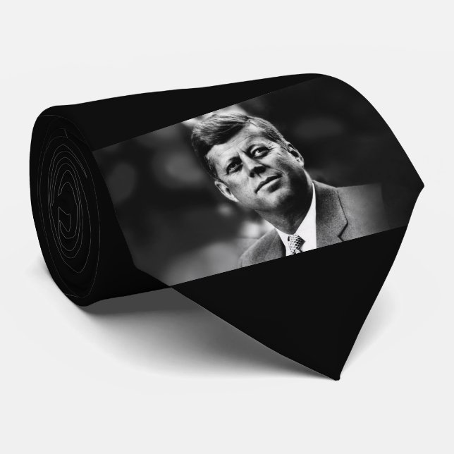 Cravate John F Kennedy Président (Roulé)