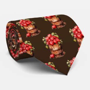 Cravate Joli carrelage pomme motif fruit