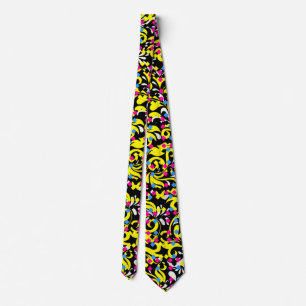 Cravate Joli coloré abstrait floral