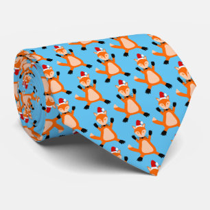 Cravate Joli Noël Fox Motif
